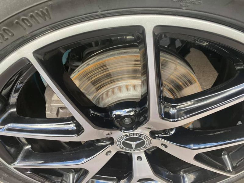 Mercedes Wheels Before Painting