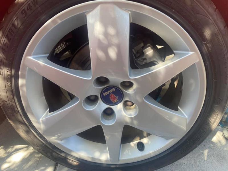 Repaired SAAB Wheel