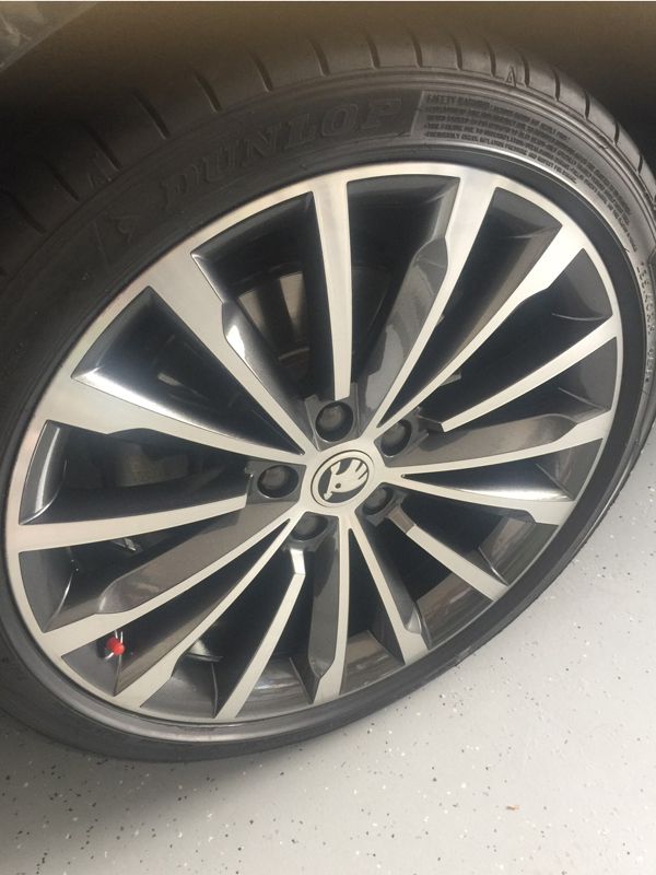 Skoda wheel looking brand new after CNC Machining