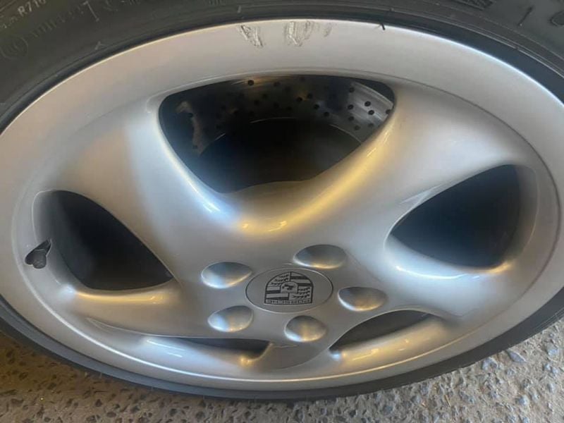 Damaged Porsche Wheel